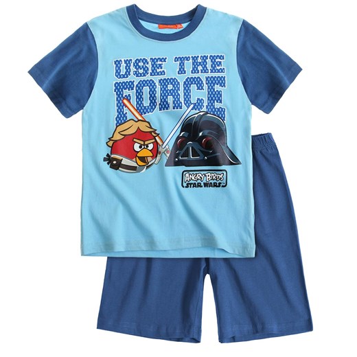Piżama dla chłopca Angry Birds Star Wars niebieska góra