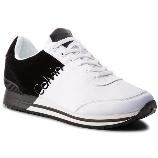 Sneakersy CALVIN KLEIN JEANS - Emilie S0511 White/Black  Calvin Klein 44 promocja eobuwie.pl 