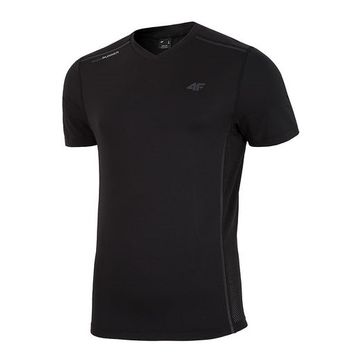 Koszulka męska fitness H4L18 TSMF004 4F (głęboka czerń)