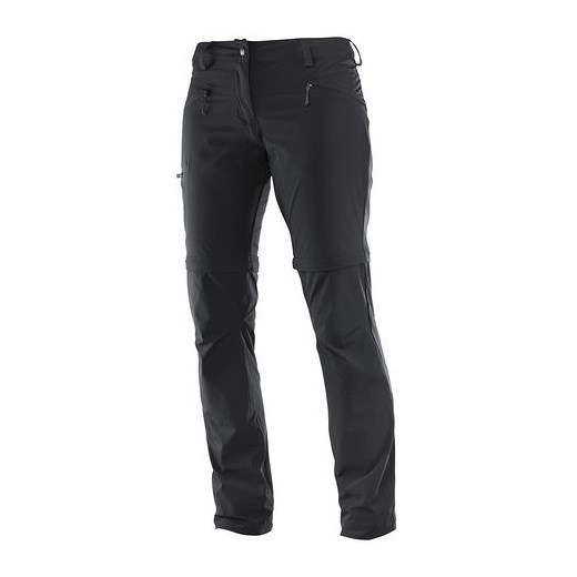 Spodnie trekkingowe damskie Wayfarer Straight Zip 2w1 Salomon (black)