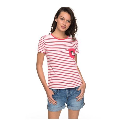Koszulka damska Bahamas Cottage B Tee Roxy (rouge red basic bico stripes)