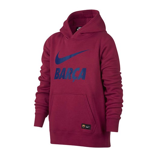 Bluza z kapturem FC Barcelona Hoodie Junior Nike (bordowa)