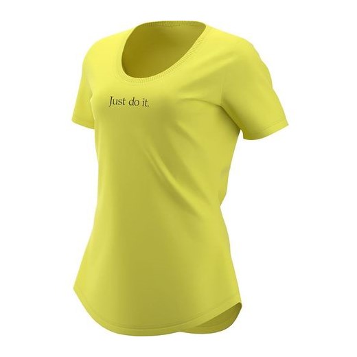 Koszulka damska Newspaper Crew Tee Nike (żółta)