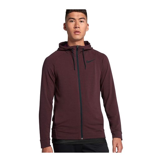 Bluza męska Dri-Fit Full-Zip Nike (bordowa)