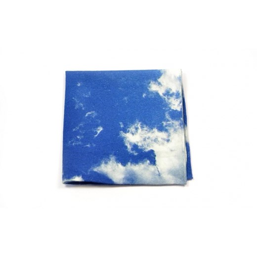 poszetka PRINT SKY p0089 marthu-com niebieski tkanina