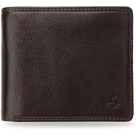 Praktyczny portfel męski visconti elegancka skóra technologia rfid - brązowy