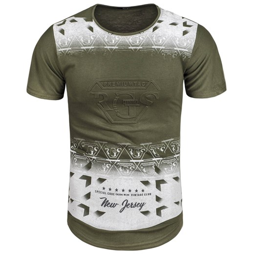 Koszulka męska t-shirt 3D zielony Recea
