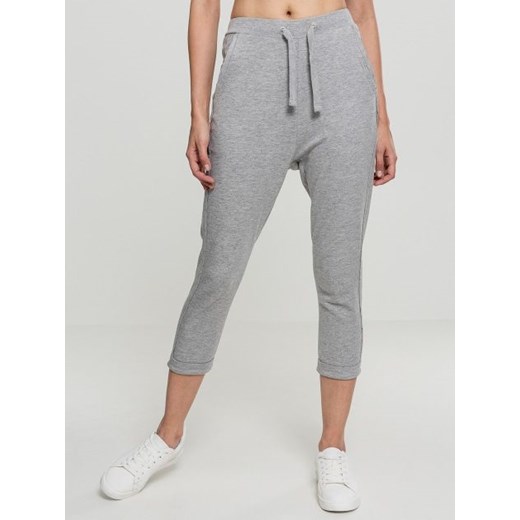 Ladies Open Edge Terry Turn Up Pants Grey TB1962