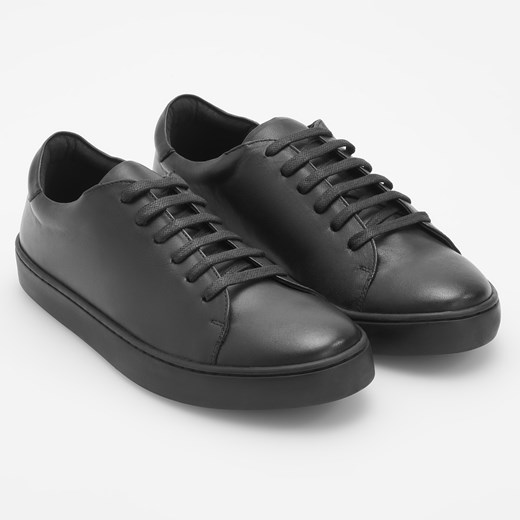 Reserved - Skórzane buty na grubej podeszwie - Czarny Reserved  38 