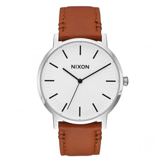 Zegarek Nixon PORTER LEATHER WHITE SUNRAY/SADDLE - NIXON A10582442 Nixon   okazja otozegarki 