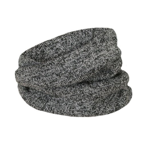 Wąski, Dobrze Przylegający Męski Komin, Czarno-Biały, Zimowy – Pako Jeans SZAPJNSKOMINM10Popiel ze sklepu JegoSzafa.pl w kategorii Szaliki męskie - zdjęcie 56030263