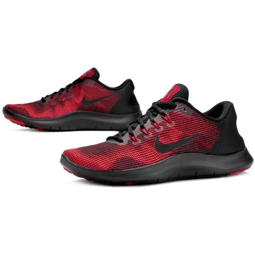 Buty sportowe męskie Nike na wiosnę czerwone sznurowane 