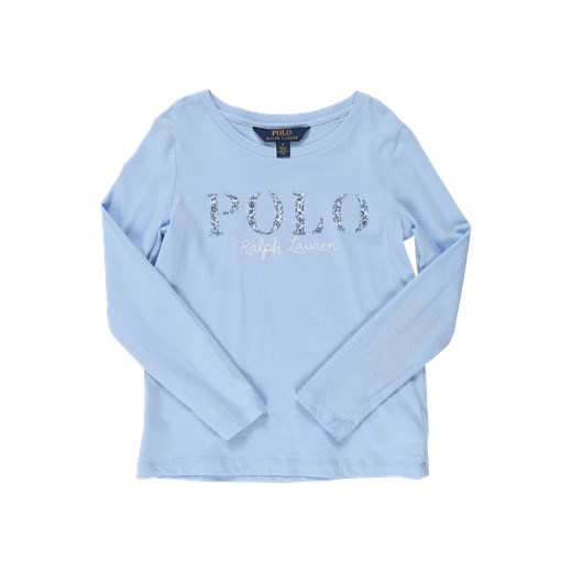 Bluzka dziewczęca Polo Ralph Lauren w nadruki z tkaniny 