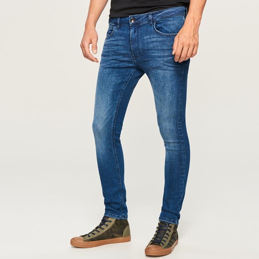 Reserved - Spodnie jeansowe slim fit - Granatowy  Reserved 32 