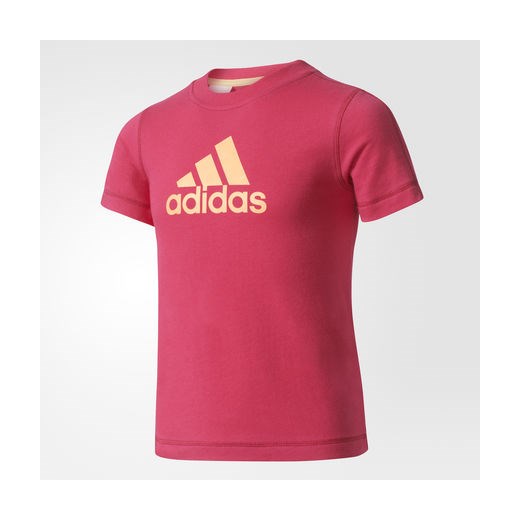 Koszulka Essentials Logo Tee rozowy Adidas 104  promocja 