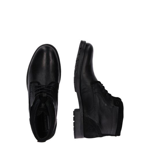 Buty zimowe męskie Jack & Jones casualowe czarne sznurowane 