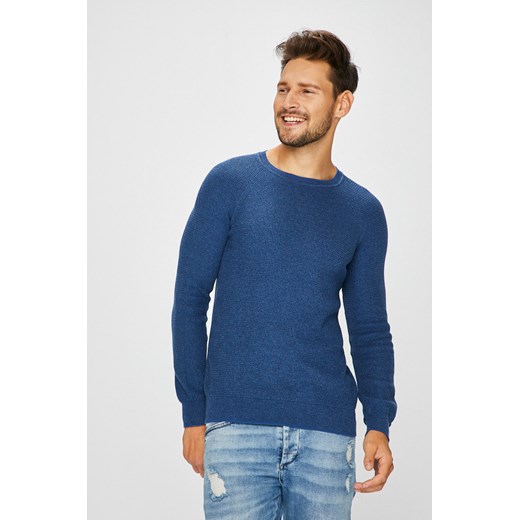 Sweter męski niebieski cienki z okrągłym dekoltem Medicine  L 