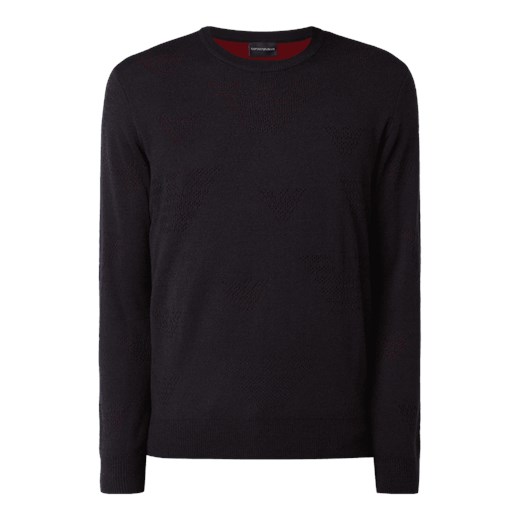 Sweter z ażurowymi detalami  Emporio Armani XL Fashion ID GmbH & Co. KG