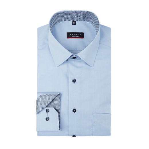 Koszula biznesowa o kroju modern fit z bardzo krótkimi rękawami  Eterna 40 Fashion ID GmbH & Co. KG
