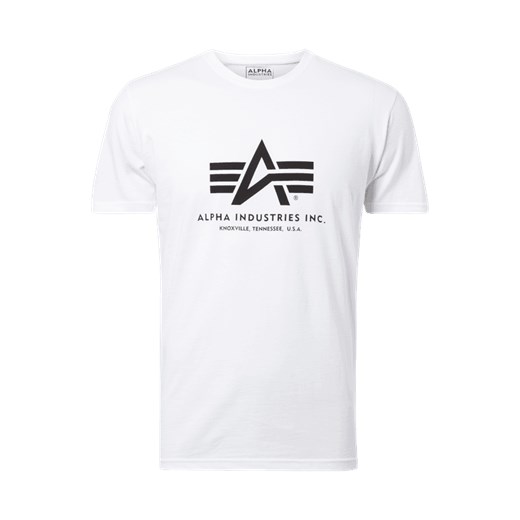 T-shirt z bawełny z nadrukiem z logo  Alpha Industries XL Fashion ID GmbH & Co. KG