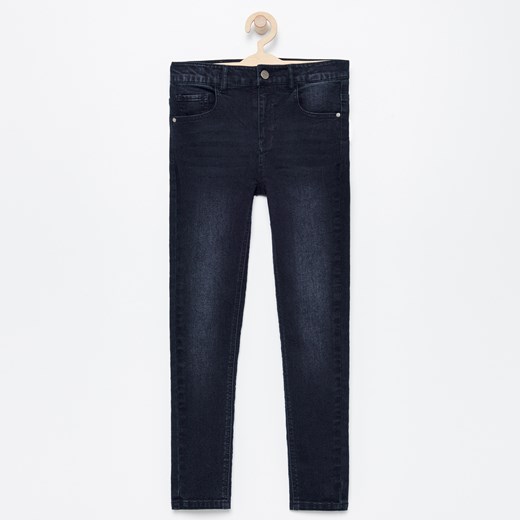 Reserved - Jeansowe spodnie slim - Niebieski  Reserved 152 