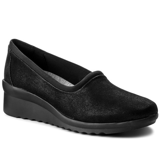 Półbuty CLARKS - Caddell Jaylin 261378154 Black Synthetic  Clarks 42 eobuwie.pl