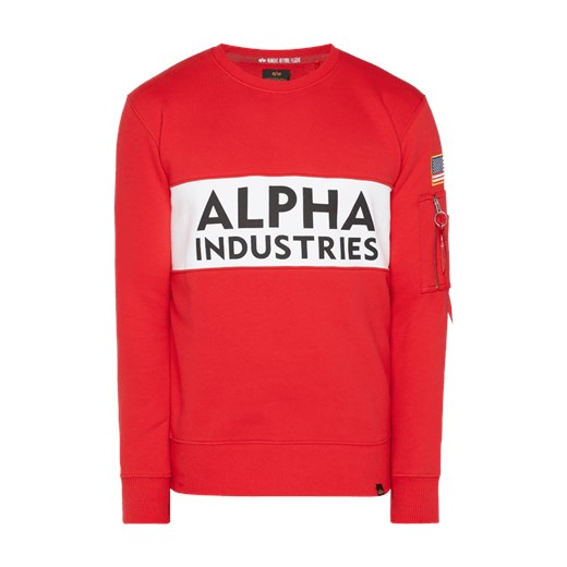 Bluza z nadrukowanym logo  Alpha Industries S Peek&Cloppenburg 