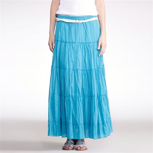 Długa jednobarwna spódnica la-redoute-pl  bawełniane