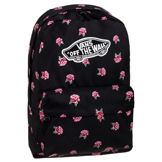 Vans Backpacks Roses Plecak Vans Realm Backpack Black Rose VN0A3UI6RDU (VA241-a) ButSklep.pl