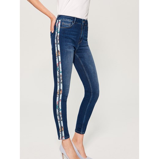 Mohito - Jeansy skinny high waist - Niebieski Mohito 38