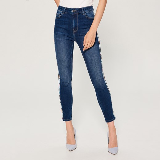 Mohito - Jeansy skinny high waist - Niebieski Mohito 36