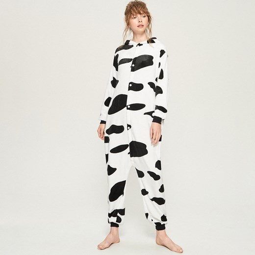 Sinsay - Onesie krowa - Biały Sinsay M/L