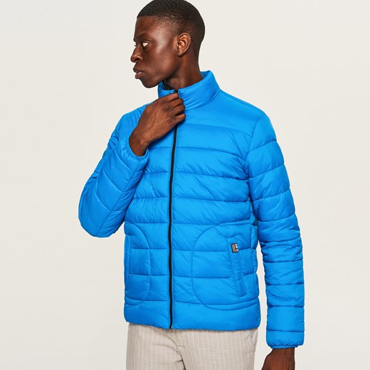 Reserved - Pikowana kurtka ze stójką - Niebieski  Reserved S 
