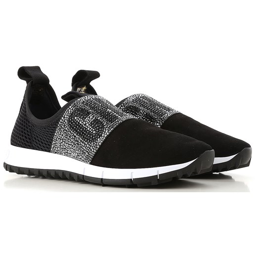 Jimmy Choo Trampki dla Kobiet, Czarny, Skóra, 2017, 36 36.5 37 37.5 38 38.5 39 40 Jimmy Choo 36.5 RAFFAELLO NETWORK