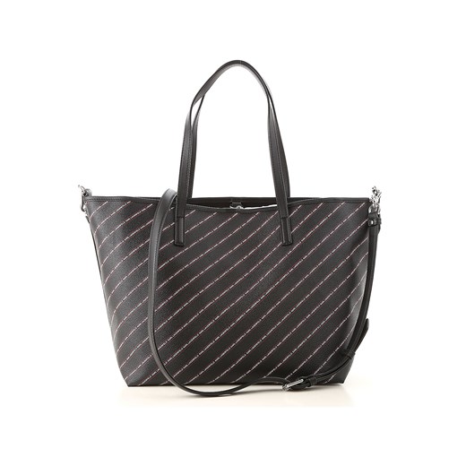 Karl Lagerfeld Torba typu Tote, czarny, Powlekany canvas, 2021