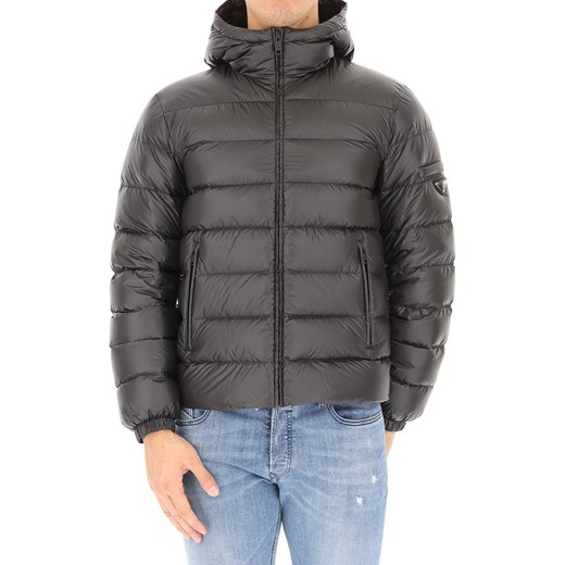 Prada Kurtka Puchowa dla Mężczyzn, Puchowa Kurtka Narciarska, Czarny, Poliamid, 2017, L M XL Prada  M RAFFAELLO NETWORK