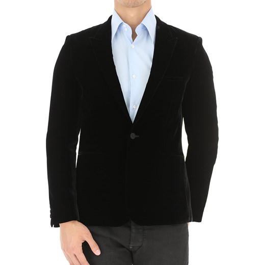 Yves Saint Laurent Marynarka dla Mężczyzn, Płaszcz Sportowy, Czarny, Wiskoza, 2017, L M XL Yves Saint Laurent L RAFFAELLO NETWORK