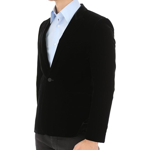 Yves Saint Laurent Marynarka dla Mężczyzn, Płaszcz Sportowy, Czarny, Wiskoza, 2017, L M XL Yves Saint Laurent M RAFFAELLO NETWORK