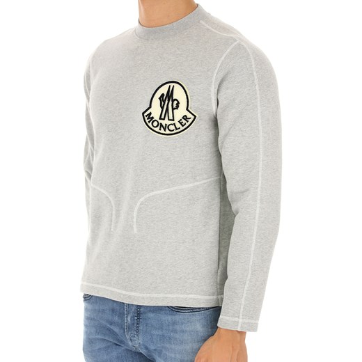 Moncler Bluza dla Mężczyzn, Szary, Bawełna, 2017, M S Moncler S RAFFAELLO NETWORK