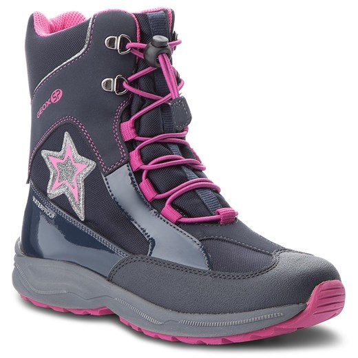 Sniegowce Geox J N Alaska G B Wpf B J848bb 050hh C4268 D Navy Fuchsia Eobuwie Pl W Domodi