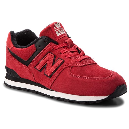 Sneakersy NEW BALANCE - GC574EO Czerwony  New Balance 38 eobuwie.pl