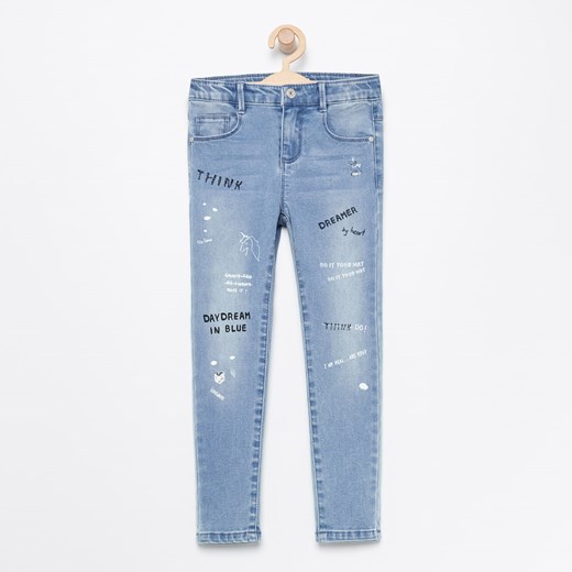 Reserved - Spodnie jeansowe slim fit - Niebieski Reserved  104 