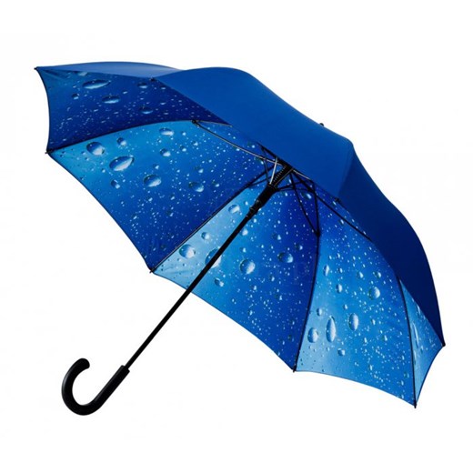 Krople kropelki deszcz - GRANATOWY parasol Ø120 cm  Impliva  Parasole MiaDora.pl