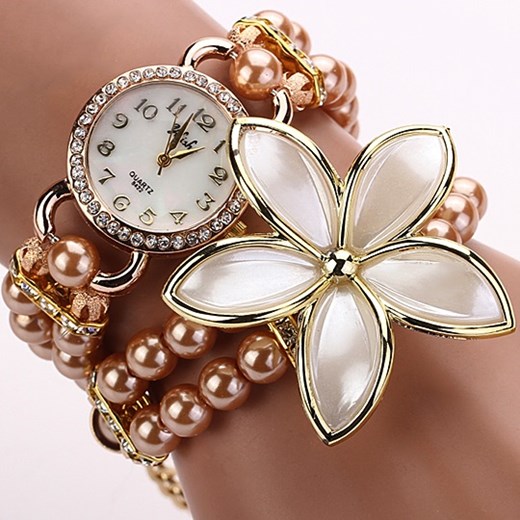 Zegarek Pearl Flower - Jasnoróżowy