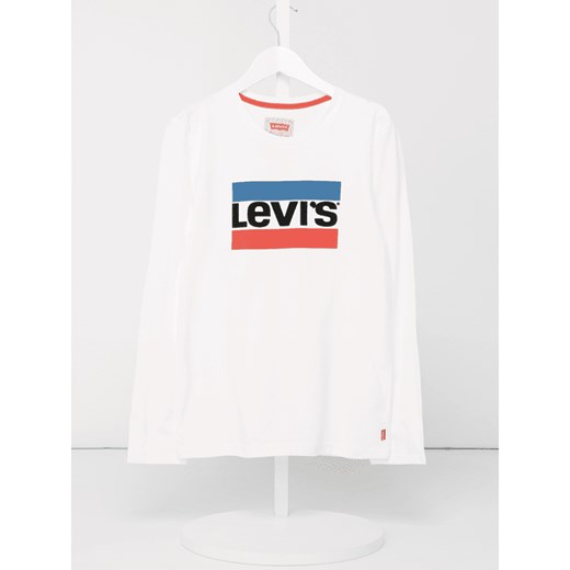 Bluzka z długim rękawem z nadrukowanym logo  Levis Kids 140 Peek&Cloppenburg 