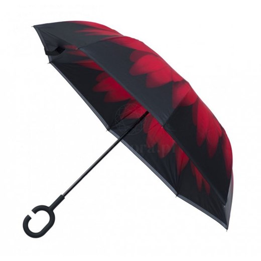 Inside Out Red Daisy parasol odwrotny Soake   Parasole MiaDora.pl