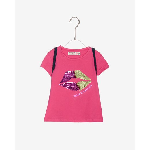 Desigual Halifax Koszulka dziecięce Różowy