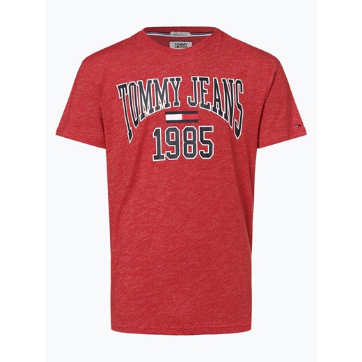 Tommy Jeans - T-shirt męski, czerwony  Tommy Jeans M vangraaf