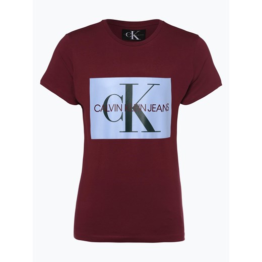Calvin Klein Jeans - T-shirt męski, czerwony  Calvin Klein S vangraaf