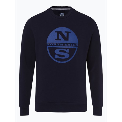 North Sails - Męska bluza nierozpinana, niebieski North Sails  S vangraaf